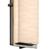 Justice Design Porcelina Avalon 18" High Brushed Nickel LED Outdoor Wall Light - 2 of 3