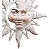 SPI Home Rustic Half Face Sun Wall Plaque – Cast Metal Garden Art for Outdoor or Patio Decor - 3 of 3