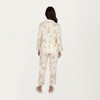 Anna-Kaci Lounge Women's 2-Piece Set Button-Up Floral Print Long Sleeve Sleep Shirt with Matching Relaxed Fit Pants - 4 of 4