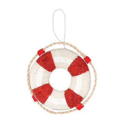 Gallerie II Beaded Lifesaver Christmas Xmas Ornament