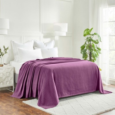 Diamond Weave Cotton Blanket by Blue Nile Mills