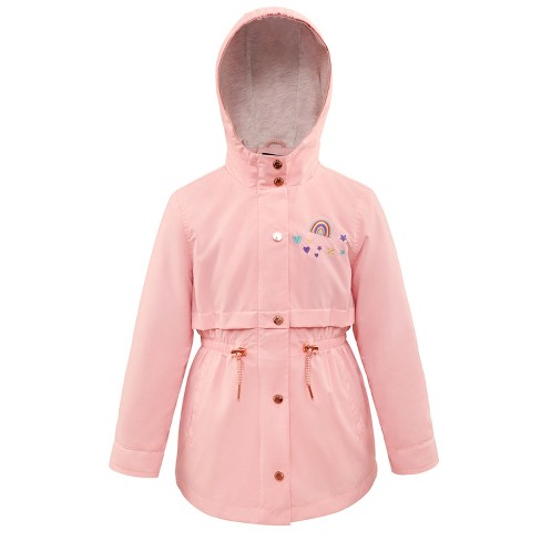 Rokka rolla Girls Light Rain Jacket Trench Coat peach Size 14 16 Target