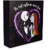 Silver Buffalo Disney The Nightmare Before Christmas Jack & Sally Box Wall Sign | 6 x 6 Inches - 2 of 4