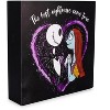 Silver Buffalo Disney The Nightmare Before Christmas Jack & Sally Box Wall Sign | 6 x 6 Inches - image 2 of 4