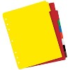 Avery Heavy-Duty Plastic Dividers for 3 Ring Binders and 7 Ring Binders, 8-Tab Set, Multicolor with White Labels, 1 Set (23084) - 4 of 4