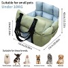 BingoPaw Portable Dog Car Seat Bed Booster Pet Travel Carrier Bed with Safety Belt & Storage Pocket & Shoulder Strap for Small Puppy up to 22 lbs - 3 of 4
