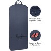WallyBags 60" Premium Tri-Fold Travel Garment Bag with exterior pocket - 3 of 4