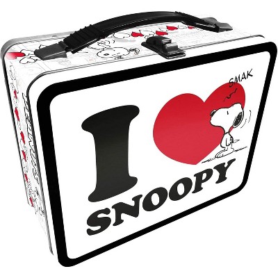  NMR Distribution Peanuts I Love Snoopy Embossed Tin Fun Box 