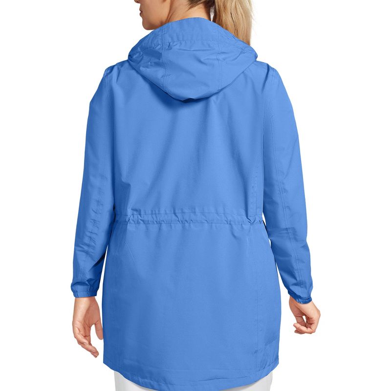 Lands' End Women's Waterproof Hooded Packable Raincoat, 2 of 7