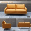 Velvet Sofa Modern Couch Tufted Couch with Metal Legs for Living Room, Bedroom, Office, Playroom - 4 of 4