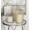 Set of 3 Iron Candle Holders Silver - Olivia & May - 2 of 4