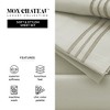 Triple Stripe 4PC Sheet Set - Warm Grey - 4 of 4