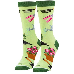 Cool Socks Hit The Trails Fun Print Novelty Crew Socks for Men & Women - 1 of 4