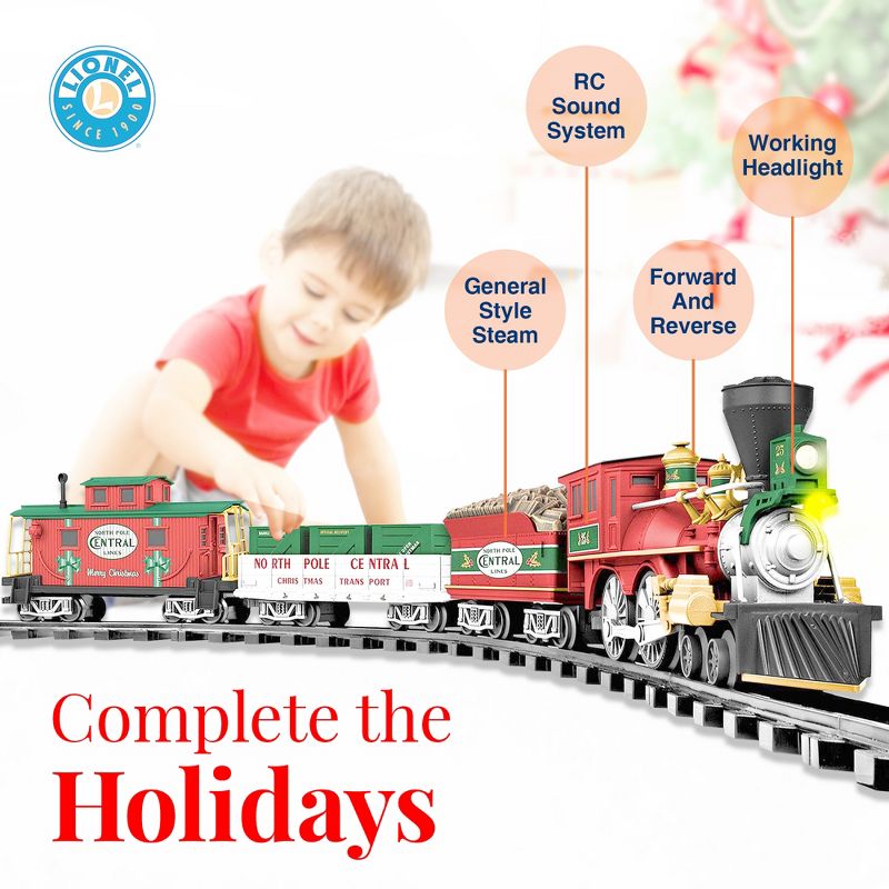 Lionel Trains North Pole Central Ready to Play Battery Power Christmas Train Set, 3 of 10