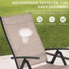 Crestlive Products 3 pc Outdoor Aluminum Adjustable Folding Chaise Lounge Chairs and Foldable Side Table Set - 4 of 4