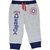 Marvel Avengers Hulk Black Panther Captain America Baby 4 Pack Jogger Pants Newborn to Infant - 4 of 4