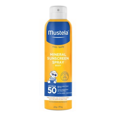 Mustela Mineral Baby Sunscreen Spray - SPF 50 - 6 fl oz