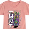 Girls' - Teenage Mutant Ninja Turtles - Donatello, Raphael, Leonardo, & Michelangelo Fitted Short Sleeve Graphic T-Shirt - 2 of 4