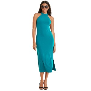VENUS Womens High Neck Midi Dress - 1 of 4