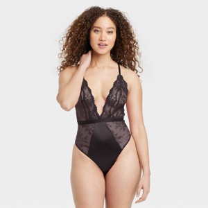 Women's Unlined Lace Lingerie Bodysuit - Auden™ - 1 of 4