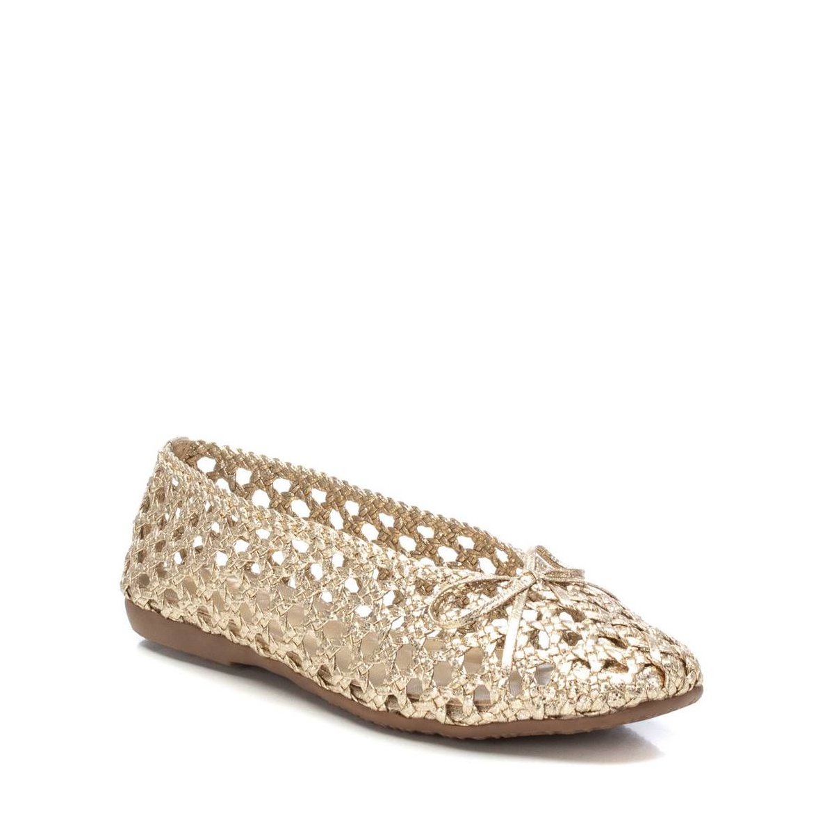 Обувь Carmela XTI Women's Braided Ballet Flats 144014 Gold 9 — фото 2