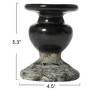 Storied Home Distressed Round Terra-cotta Pillar Candleholder - 3 of 4