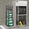 VEVOR Refrigerant Tank Rack, with 1 x 50lb, 2 x 30lb and Other 3 Small Bottle Tanks, Cylinder Tank Rack 15.55x12.99x49.8 in - 2 of 4