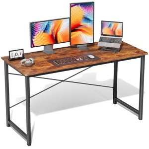 Kumasinova 30"H Modern Computer Desk for Home Office,X-Shaped Reinforcement Sturdy Wrting Desk,Sleek Wooden Tabletop Home Workstation - 1 of 3