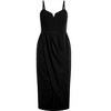 Women's Plus Size Sassy V Dress - black | CITY CHIC - image 3 of 3