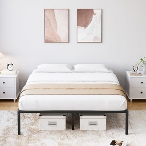 Metal Bed Frame,Heavy Duty Steel Slats Support Platform Bed with Under Bed Storage for Bedroom Apartment-No Box Spring Needed,Noise Free,Easy Assembly - 1 of 1