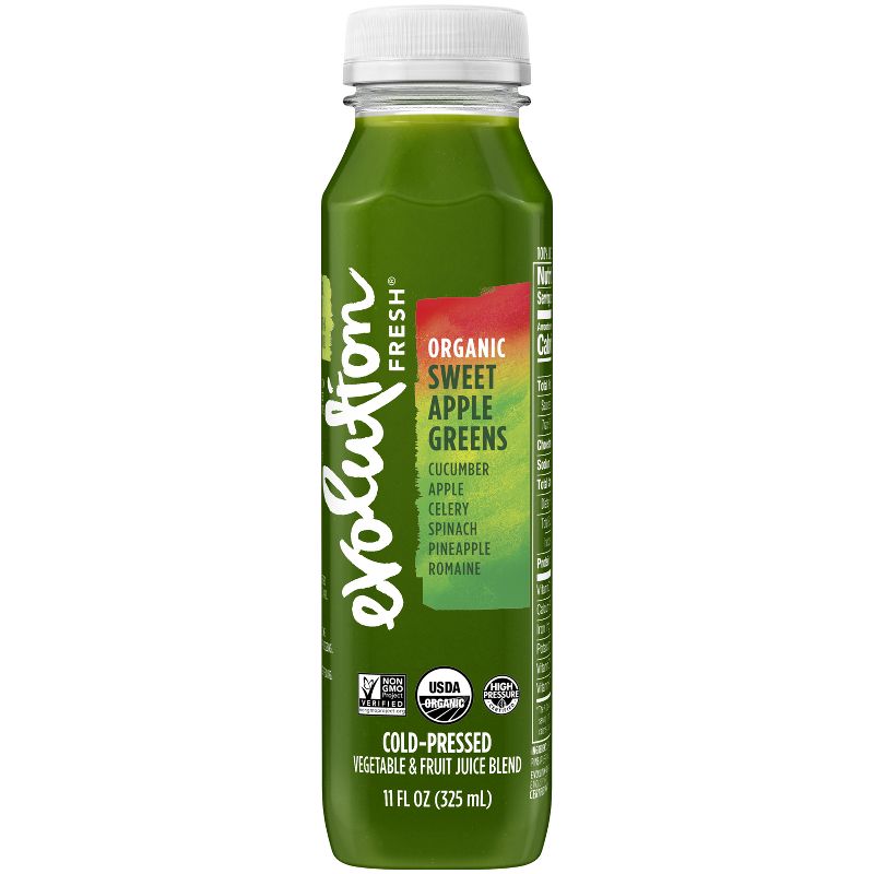 Evolution Fresh Organic Sweet Apple Greens Cold-Pressed Juice - 11 fl oz, 1 of 7