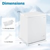 Costway 5 Cu.Ft Compact Chest Freezer with 7-Gear Adjustable Temperature for Home, - 3 of 4