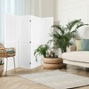 LOVMOR 5.6Ft Pegboard Display Wooden Room Divider Folding Privacy Screen - 2 of 4