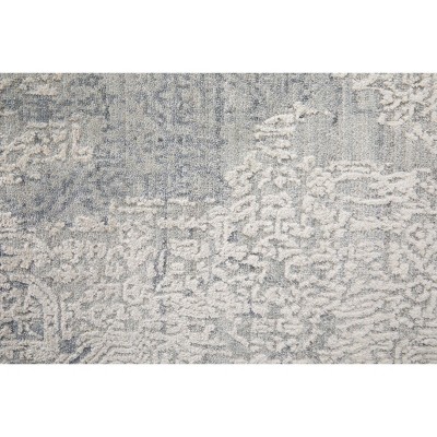 Eastfield Gray Abstract Wool Viscose Area Rug