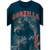 Godzilla Vintage-Inspired Graphic Adult Navy Blue Short Sleeve Tee - 2 of 2