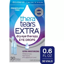 TheraTears Extra Dry Eye Therapy Preservative Free Lubricant Eye Drops - 30ct