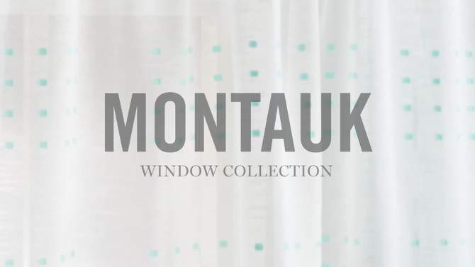 Set of 2 Montauk Clip Sheer Curtain Panels - Martha Stewart, 2 of 6, play video