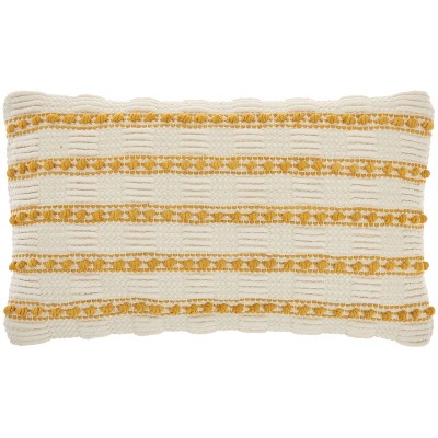 Life Styles Woven Lines and Dots Throw Pillow - Mina Victory