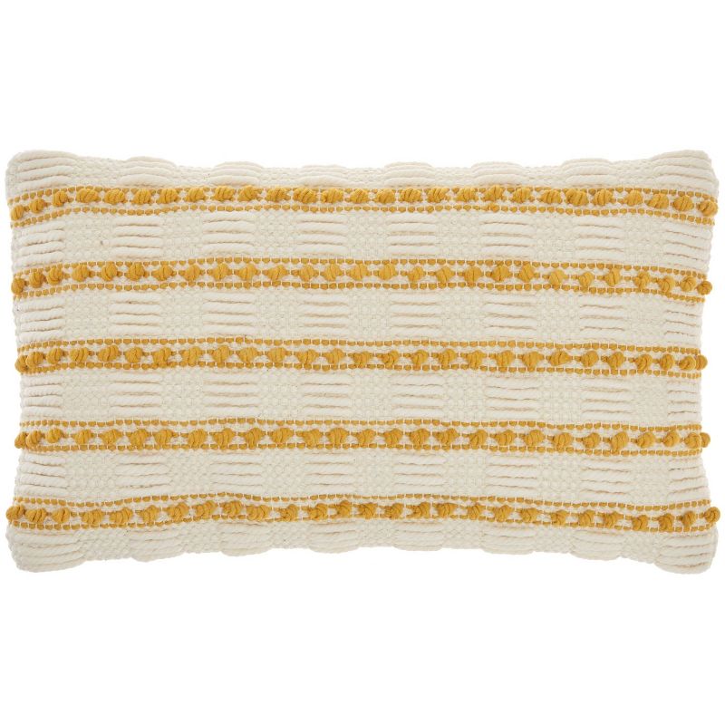 Life Styles Woven Lines and Dots Throw Pillow - Mina Victory, 1 of 8