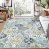 Rugs Washable Rugs for Bedroom Vintage Entry Boho Area Rug Living Room Rug Non Slip Non Shedding Stain Resistant Low Pile Folding Floor Cover - 3 of 4
