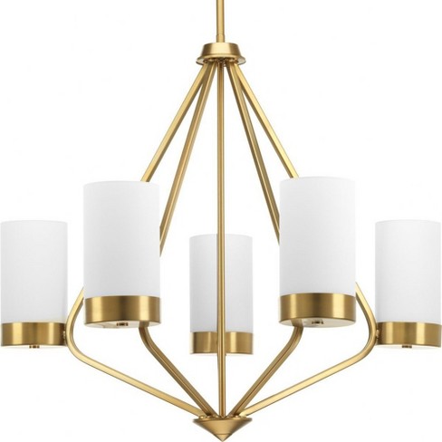 Progress Lighting Elevate 5-light Chandelier, Glass, Brushed