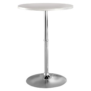 Kelli Round Bar Table White - miBasics, White Opaque