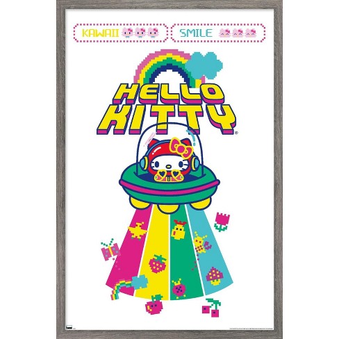 Trends International Hello Kitty - Kawaii Alien Framed Wall Poster