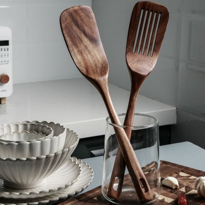 Natural Elegance 7-Piece Wooden Kitchen Utensils Set