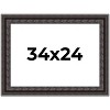 PosterPalooza | 3.5" Wide Ornate Black Picture Frame - UV Acrylic, Backing Board, Hanging Hardware Included - 2 of 4