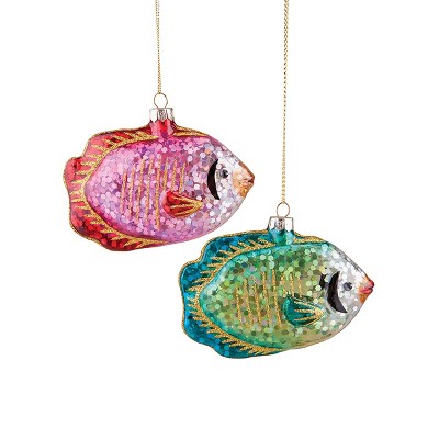 Gallerie II Glitter Sunfish Christmas Xmas Ornament A/2