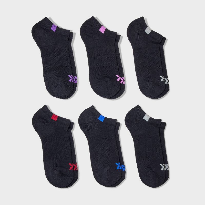 Women's 6pk Structure No Show Socks - All In Motion™ 4-10, 1 of 4