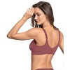 LeSensuel Coverage Wireless Bra Unlined Stretch Cotton High Womens Bras - - 2 of 3