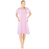 JEFFRICO Womens Nightgowns Sleepwear Soft Pajama Dress Nightshirts - 2 of 4