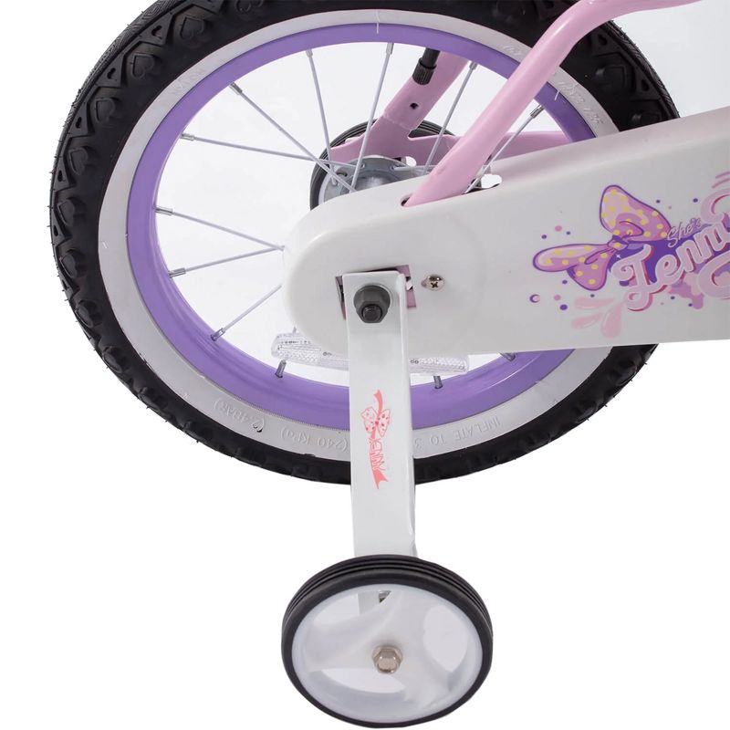 RoyalBaby 14"-20" Kids Bike w/ Basket & Bell, Pink, 5 of 7